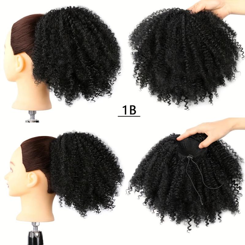 35 56 Cm Afro Kinky Curly Ponytail Extensions For Women