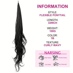 Curly Ponytail Hair Extensions for Women Synthetic Hair Pieces