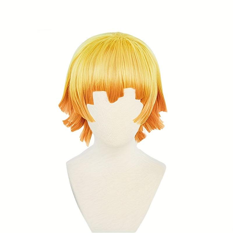 Short Straight Synthetic Wig With Bangs Heat Resistant
