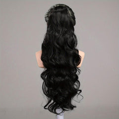 Curly Wavy Drawstring Ponytail Extensions Synthetic Clip In Hair