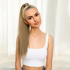 Long Straight Ponytail Extensions Synthetic Clip In Hair Extensions