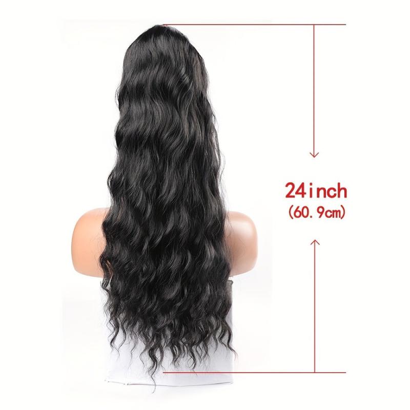 Loose Wave Drawstring Ponytail Long Curly Hair Extensions