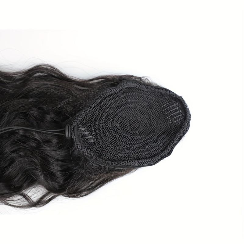 Loose Wave Drawstring Ponytail Long Curly Hair Extensions