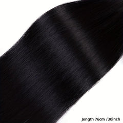 Synthetic Straight Hair Extension Bundles 28 cm Long Hairpiece Wig 130g