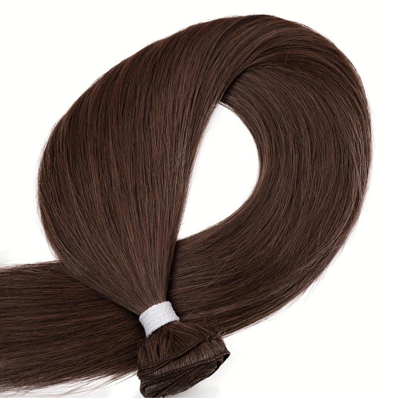 Synthetic Straight Hair Extension Bundles 28 cm Long Hairpiece Wig 130g