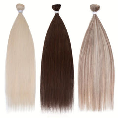 Synthetic Straight Hair Extension Bundles 28 cm Long Hairpiece Wig 130g