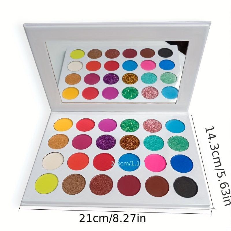 Halloween 24-Color Luminous Eyeshadow Palette Glitter Fluorescent Makeup