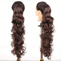 Women's Claw Clips Ponytail Wavy Long Curly Hair Extensions Voluminous Wigs