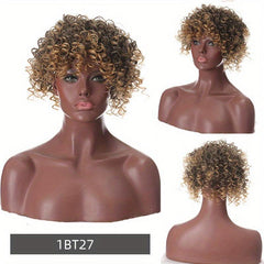 Synthetic Afro Kinky Curly Hair Toppers for Women with Clips