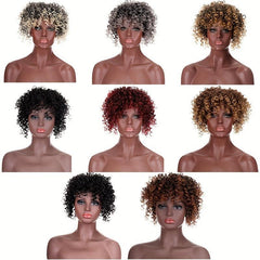Synthetic Afro Kinky Curly Hair Toppers for Women with Clips