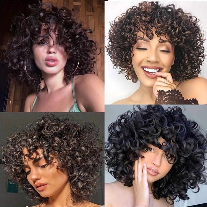 Synthetic Afro Kinky Curly Hair Toppers for Women with Clips