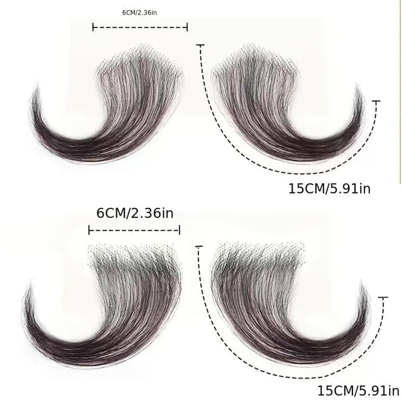 2pcs Human Hair Invisible Hairline Parallel Edge Lace Baby Hair HD Lace