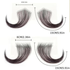 2pcs Human Hair Invisible Hairline Parallel Edge Lace Baby Hair HD Lace