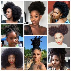 Afro Kinky Bulk Synthetic Braiding Hair for DIY Wig Dreadlock Locs