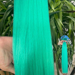 76.2cm Colored Long Straight Hair Bundle Synthetic Hair Extensions Weft