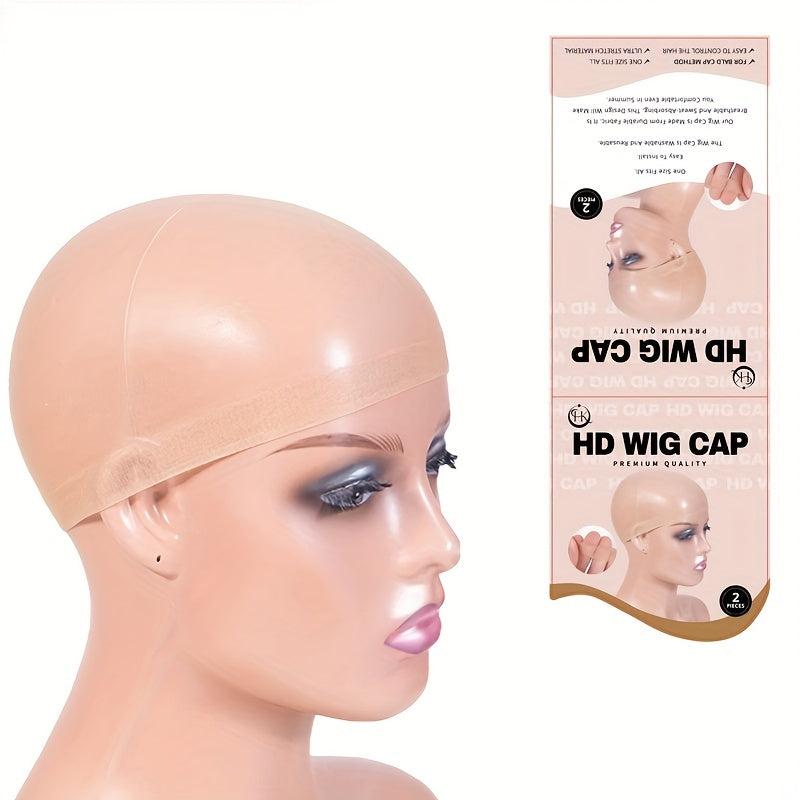 24pcs Invisible Stocking Caps for Lace Front Wig Breathable Wig Cap