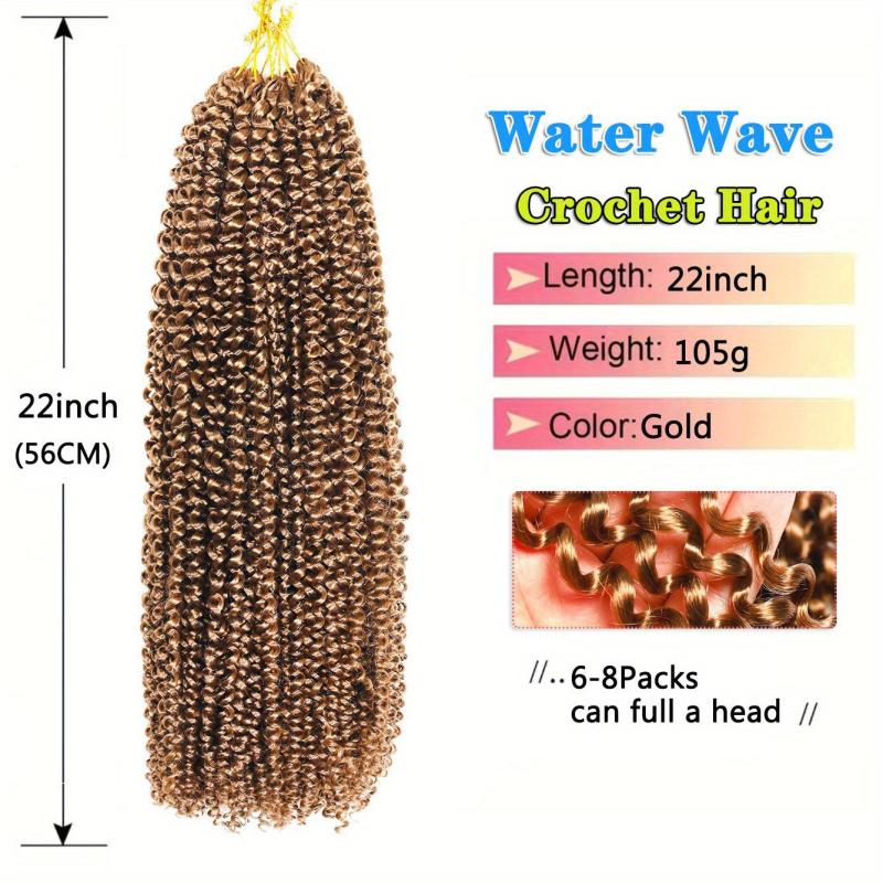 Water Wave Crochet Braiding Hair 55-88 Cm Synthetic Deep Wave Hair Extensions