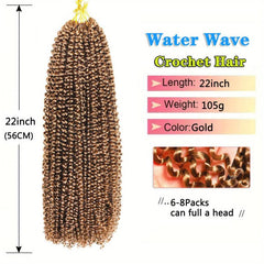 Water Wave Crochet Braiding Hair 55-88 Cm Synthetic Deep Wave Hair Extensions