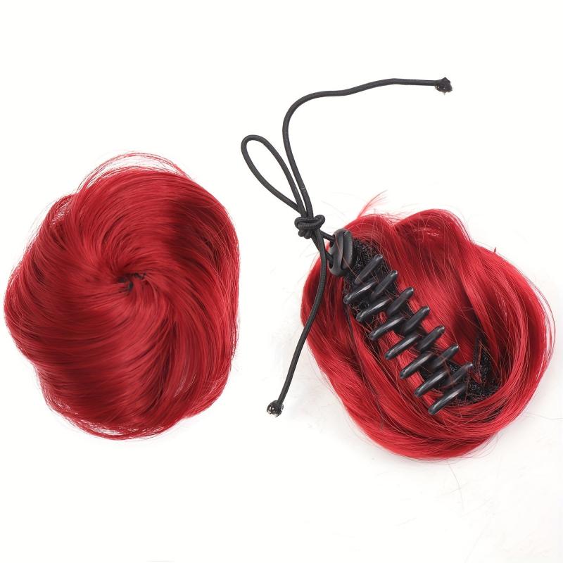 Wavy Curly Updo Hair Extensions for Women Claw Clip In Messy Bun