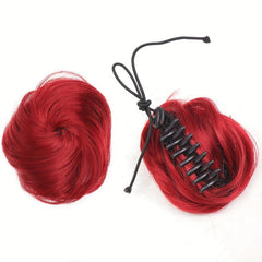 Wavy Curly Updo Hair Extensions for Women Claw Clip In Messy Bun