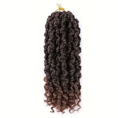 Goddess Box Braids Crochet Hair Curly Ends Boho Wig 1B