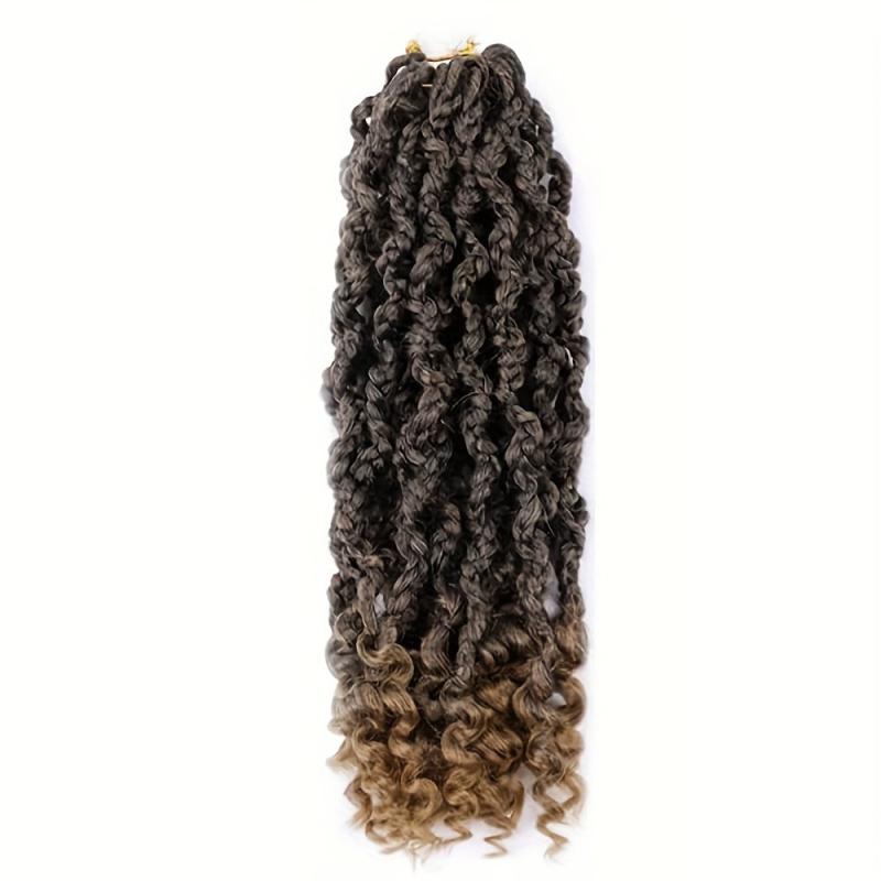 Goddess Box Braids Crochet Hair Curly Ends Boho Wig 1B