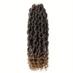 Goddess Box Braids Crochet Hair Curly Ends Boho Wig 1B
