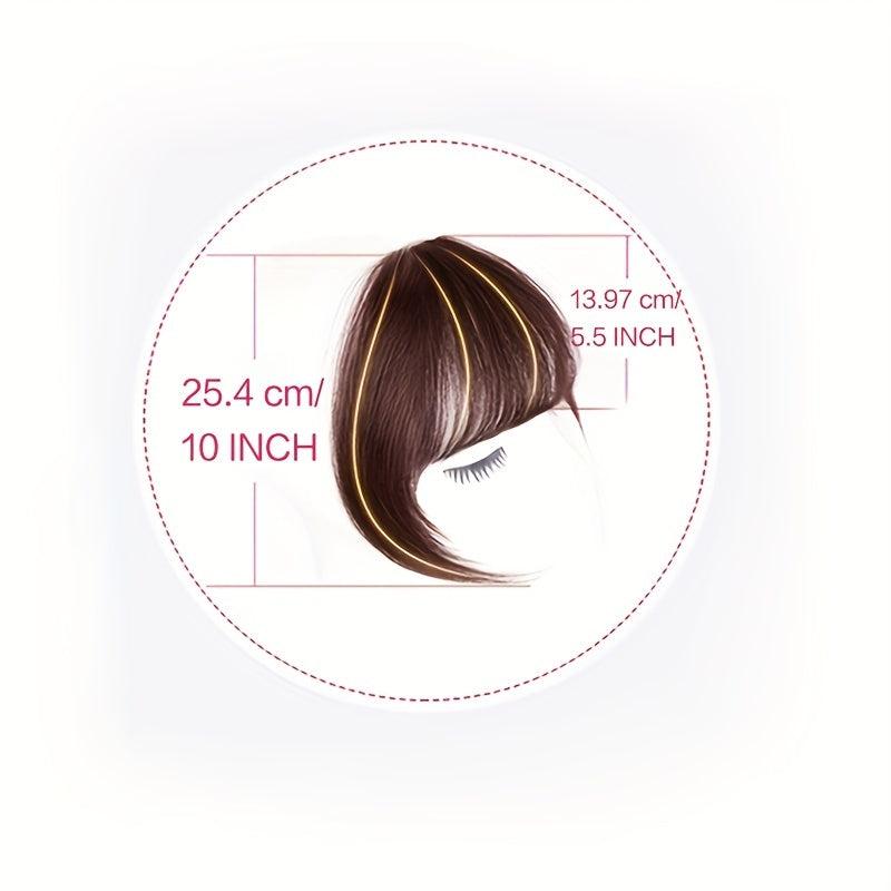 Human Hair Bangs Clip In Straight Fringe Bangs for Women Girls