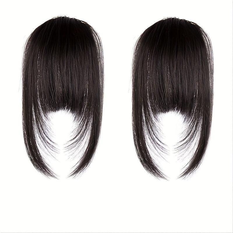 Human Hair Bangs Clip In Straight Fringe Bangs for Women Girls
