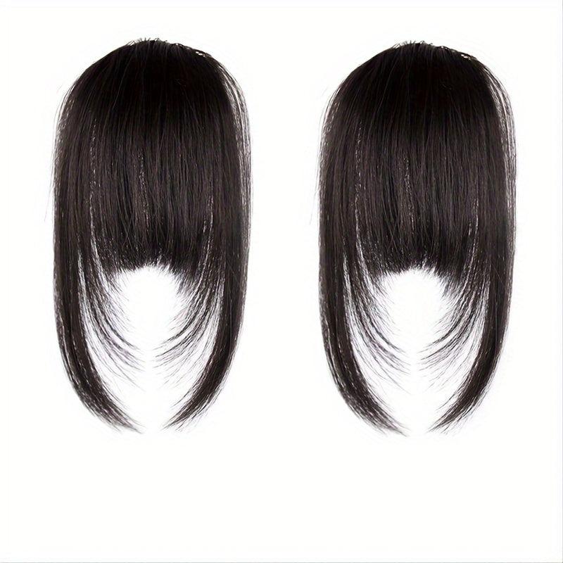 Human Hair Bangs Clip In Straight Fringe Bangs for Women Girls