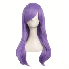 24 Inch Anime Side Bangs Wavy Curly Cosplay Party Wig Costume for Halloween