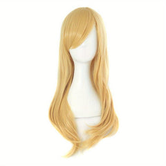 24 Inch Anime Side Bangs Wavy Curly Cosplay Party Wig Costume for Halloween
