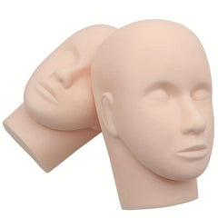 PP Material Training Mannequin Flat Head Makeup Practice Beauty Eyelashes