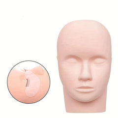 PP Material Training Mannequin Flat Head Makeup Practice Beauty Eyelashes