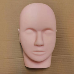 PP Material Training Mannequin Flat Head Makeup Practice Beauty Eyelashes