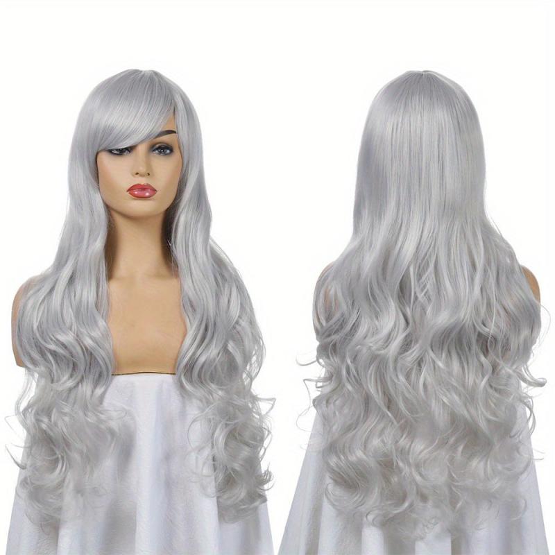 28 Cm Long Wavy Hair Anime Cosplay Wig with Bangs