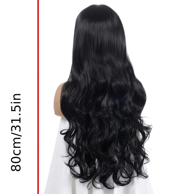 28 Cm Long Wavy Hair Anime Cosplay Wig with Bangs
