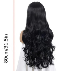 28 Cm Long Wavy Hair Anime Cosplay Wig with Bangs