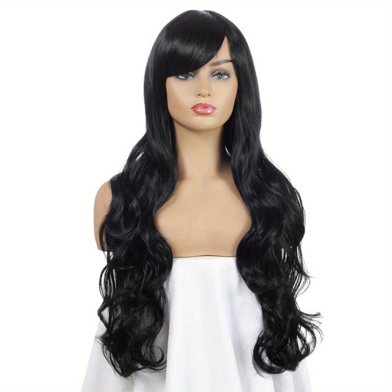 28 Cm Long Wavy Hair Anime Cosplay Wig with Bangs