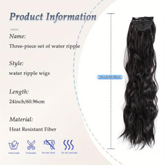 3pcs Water Wave Hair Extensions 180g