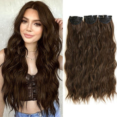 3pcs Water Wave Hair Extensions 180g