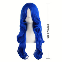 Long Curly Synthetic Wig With Bangs for Halloween Cosplay