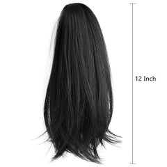 Long Straight Claw Ponytail Clip In Hair Extensions - Natural Look