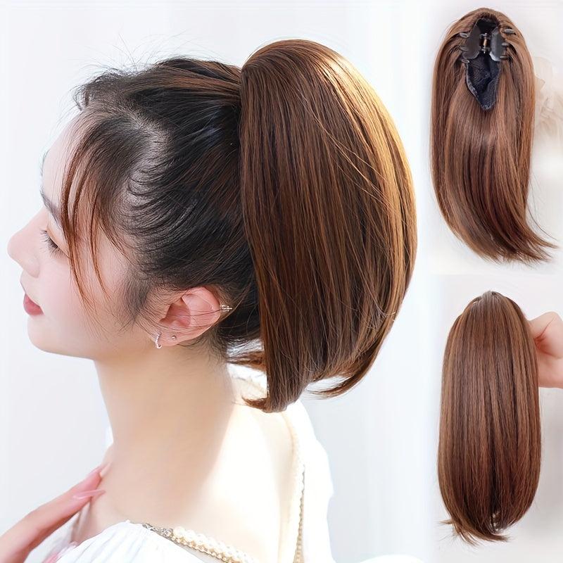 Long Straight Claw Ponytail Clip In Hair Extensions - Natural Look