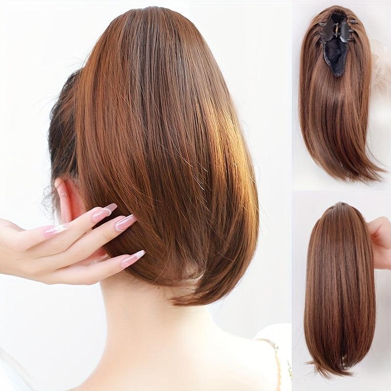 Long Straight Claw Ponytail Clip In Hair Extensions - Natural Look