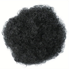 Short Kinky Curly Hair Bun Drawstring Ponytail
