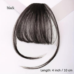 Wispy Air Bangs Clip In Hair Extensions Synthetic Hairpieces for Natural Look
