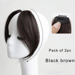 Wispy Air Bangs Clip In Hair Extensions Synthetic Hairpieces for Natural Look