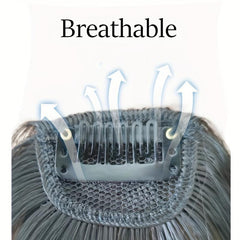 Wispy Air Bangs Clip In Hair Extensions Synthetic Hairpieces for Natural Look
