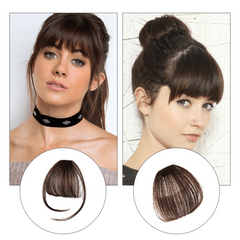 Wispy Air Bangs Clip In Hair Extensions Synthetic Hairpieces for Natural Look